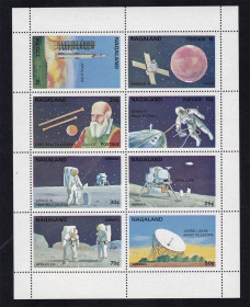 Освоєння космосу Освоение космоса ^/--/^ Космос  . Нагаленд 1972 г MNH - к/б ^_^^^ Нагаленд 1972 MNH - к/б - фото фото фото