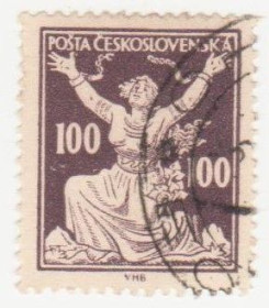 Чехословаччина Чехословакия ^/--/^ Чехословакия 1920 г №  180 гашеная ^_^^^ Чехословаччина 1920 р. No 180 гашена - фото фото фото