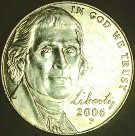 Обігові Обиходные ^/--/^ США 5 центів, 2006 P Джефферсон Нікель СОСТОЯНИЕ!!! [3.104] ^_^^^ США 5 центов, 2006 P Джефферсон Никель Состоянные!!! [3.104] - фото фото фото