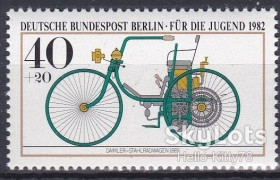 НДР, ФРН ГДР, ФРГ ^/--/^ Западный Берлин 1982 транспорт автомобили Mi 660 MNH ^_^^^ Західний Берлін 1982 транспорт автомобілі Mi 660 MNH - фото фото фото
