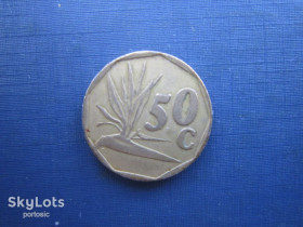 ПАР ЮАР ^/--/^ Монета 50 центів ПАР 1991 флора ^_^^^ Монета 50 центов ЮАР 1991 флора - фото фото фото
