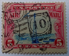 Північна Америка Северная Америка ^/--/^ США 1928 Авиапочта, гашеная ^_^^^ США 1928 Авіапошта, гашена - фото фото фото