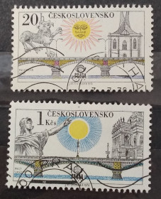 Архітектура Архитектура ^/--/^ Чехословакия 1978 г - ПРАГА 78 Международная выставка марок – Пражские мосты, гаш ^_^^^ Чехословаччина 1978 р - ПРАГА 78 Міжнародна виставка марок - Празькі мости, гаш - фото фото фото