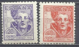 Іспанія Испания ^/--/^ Испания 1942 Св. Йоханнес фон Крейц 2 /--/ м. ^_^^^ Іспанія 1942 Св. Йоханнес фон Крейц 2 /--/ м. - фото фото фото