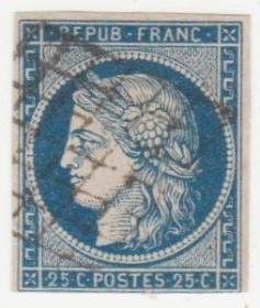 Франція Франция ^/--/^ Франция 1849 г.№ 4 гашенная ^_^^^ Франція 1849 р. No 4 гашена - фото фото фото