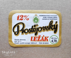 Етикетки Этикетки ^/--/^ Prostějovský Ležák. Этикетка пивная. Чехия. ^_^^^ Prostějovský Ležák. Етикетка пивна. Чехія. - фото фото фото