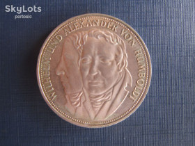 НДР, ФРН ГДР, ФРГ ^/--/^ Монета 5 марок Німеччина ФРН 1967 F Брати Вільгельм і Олександр Гумбольдт срібло ^_^^^ Монета 5 марок Германия ФРГ 1967 F Братья Вильгельм и Александр Гумбольдт серебро - фото фото фото
