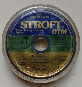 Ліски, шнури, повідці Лески, шнуры, поводки ^/--/^ Леска STROFT GTM 0,18 мм, 100 м  (Germany) ^_^^^ Ліска STROFT GTM 0,18 мм, 100 м (Germany) - фото фото фото