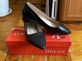 Туфлі Туфли ^/--/^ Нові жіночі чорні туфлі Jin.Lan  (модель F /--/ 006-20), розм. 35 ^_^^^ Новые женские черные туфли Jin. Lan (модель F /--/ 006-20), разм. 35 - фото фото фото