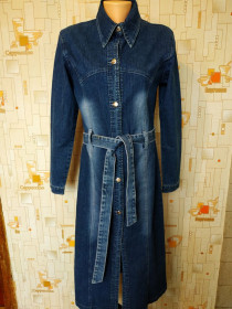 Сукні Платья ^/--/^ Платье джинсовое CHANGO.I JEANS коттон p-p L (состояние!) ^_^^^ Плаття джинсове CHANGO.I JEANS коттон p-p L (стан!) - фото фото фото