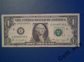 США США ^/--/^ 1 доллар 2009 г. /Е/ - Вирджиния - Ричмонд - США ^_^^^ 1 долар 2009 р. /Е/ - Вірджинія - Річмонд - США - фото фото фото