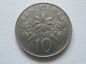 Сінгапур Сингапур ^/--/^ Сингапур 10 центов 1986 года 30152 ^_^^^ Сінгапур 10 центів 1986 року 30152 - фото фото фото