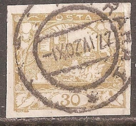 Чехословаччина Чехословакия ^/--/^ Чехословакия 1918 Sc.6 гаш. ^_^^^ Чехословаччина 1918 Sc.6 гаш. - фото фото фото