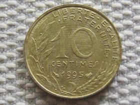 Франція Франция ^/--/^ Франция 10 сантимов 1995 года 3238 ^_^^^ Франція 10 сантимів 1995 3238 - фото фото фото