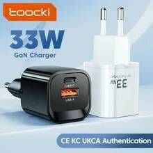 Зарядні пристрої Зарядные устройства ^/--/^ Зарядное устройство Toocki GaN 33 Вт USB Type C Быстрая зарядка 3.0 PD 3.0 ^_^^^ Зарядний пристрій Toocki GaN 33 Вт USB Type C Швидка зарядка 3.0 PD 3.0 - фото фото фото