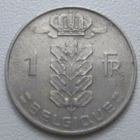 Бельгія Бельгия ^/--/^ Бельгія 1 франк 1969 року Belgique 42606 ^_^^^ Бельгия 1 франк 1969 года Belgique 42606 - фото фото фото