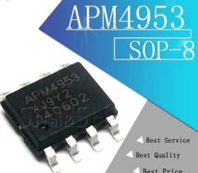 Транзистори Транзисторы ^/--/^ APM /--/ 4953 4953 Dual P-Channel Enhancement Mode MOSFET SOP-8 - фото фото фото