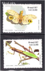 Фауна Фауна ^/--/^ NM Фауна Бразилия  1987 г MNH - ^_^^^ NM Фауна Бразилія 1987 MNH - фото фото фото