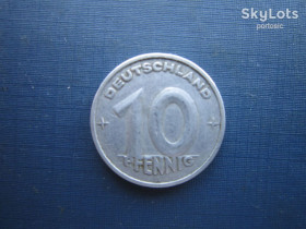 НДР, ФРН ГДР, ФРГ ^/--/^ Монета 10 пфенігів Німеччина НДР 1948 А ^_^^^ Монета 10 пфеннигов Германия ГДР 1948 А - фото фото фото