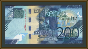 Кенія Кения ^/--/^ Кения 200 шиллингов 2024 P-54  (54 /--/ b) UNC ^_^^^ Кенія 200 шилінгів 2024 P-54 (54 /--/ b) UNC - фото фото фото