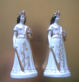 Статуетки, Скульптури, Фігурки, Фарфор Статуэтки, Скульптуры, Фигурки, Фарфор ^/--/^ Царица Тамара   (2 /--/ шт.) ^_^^^ Цариця Тамара (2 /--/ шт.) - фото фото фото