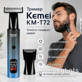 Машинки для стрижки Машинки для стрижки ^/--/^ Аккумуляторный триммер для стрижки, от USB, AND KM-T /--/ 72, Синий / Триммер для бороды / Машинка для стрижки ^_^^^ Акумуляторний триммер для стрижки, від USB, AND KM-T /--/ 72, Синій / Триммер для бороди / Машинка для стрижки - фото фото фото