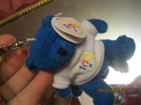 М'які іграшки Мягкие игрушки ^/--/^ коллекционный юбилейный на карабине брелок мягкая  синий игрушка мишка медведь БРИТАНИЯ ^_^^^ колекційний ювілейний на карабіні брелок м'яка синя іграшка ведмідь британія - фото фото фото