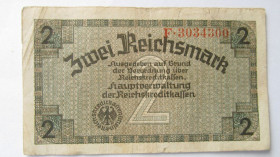 Німеччина Германия ^/--/^ Банкнота 2 марки 1939 год Германия ^_^^^ Банкнота 2 марки 1939 Німеччина - фото фото фото