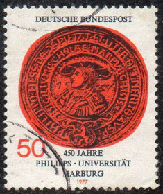 Інші країни Другие страны ^/--/^ ФРН 1977 - 500 років Марбургському університету  (Гб) ^_^^^ ФРГ 1977 - 500 лет Марбургскому университету (Гб) - фото фото фото