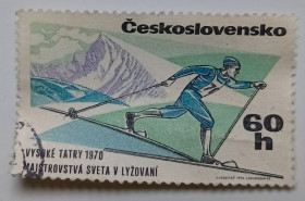 Чехословаччина Чехословакия ^/--/^ Чехословакия 1970 Лыжный спорт, 60 /--/ H, гашеная ^_^^^ Чехословаччина 1970 Лижний спорт, 60 /--/ H, гашена - фото фото фото