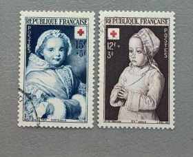 Франція Франция ^/--/^ Франция Красный Крест 1951 ^_^^^ Франція Червоний Хрест 1951 - фото фото фото