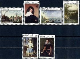 Мистецтво Искусство ^/--/^ Куба. Картины из Национального музея  (серия) 1977 г. ^_^^^ Куба. Мистецтво (серія) 1977 - фото фото фото