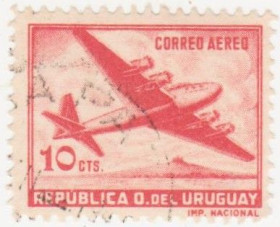 Південна Америка Южная Америка ^/--/^ Уругвай  1947 г. № 711 гашеная ^_^^^ Уругвай 1947 р. No 711 гашена - фото фото фото