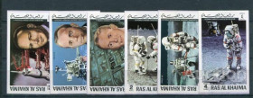 Освоєння космосу Освоение космоса ^/--/^ Рас эль Хайма  Ras al Khaima Space  1971   Mi 701-706 /--/ B Apollo 14  MNH ^_^^^ Рас ель Хайма Ras al Khaima Space 1971 Mi 701-706 /--/ B Apollo 14 MNH - фото фото фото
