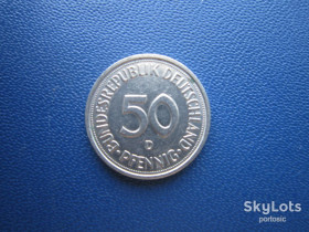 НДР, ФРН ГДР, ФРГ ^/--/^ Монета 50 пфенігів Німеччина ФРН 1978 D ^_^^^ Монета 50 пфеннигов Германия ФРГ 1978 D - фото фото фото