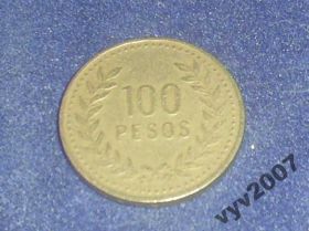 Колумбія Колумбия ^/--/^ Колумбия-1993 г.-100 песо ^_^^^ Колумбія-1993 р.-100 песо - фото фото фото