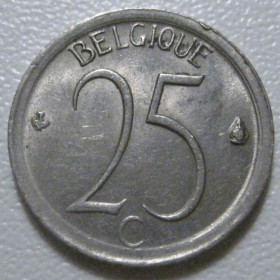 Бельгія Бельгия ^/--/^ Бельгія 25 сантимів 1972 року Belgique 42362 ^_^^^ Бельгия 25 сантимов 1972 года Belgique 42362 - фото фото фото