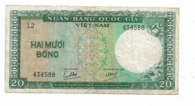 В'єтнам Вьетнам ^/--/^ VIETNAM South Вьетнам Южный 20 донгов 1964 ^_^^^ VIETNAM South В'єтнам Південний 20 донгів 1964 - фото фото фото