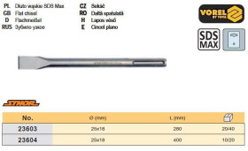 Бури Буры ^/--/^ Долото плоское SDS-Max 18 мм b /--/ 25 мм l /--/ 280 мм STHOR-23603 ^_^^^ Долото плоске SDS-Max Польща 18 мм b /--/ 25 мм l /--/ 280 мм STHOR-23603 - фото фото фото