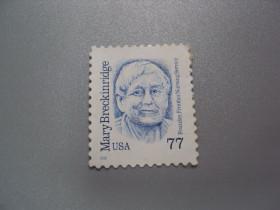 Північна Америка Северная Америка ^/--/^ марка США 1998 стандарт личности Мэри Карсон Брекинридж медсестра-акушерка негаш №2522 ^_^^^ Марка США 1998 стандарт особистості Мері Карсон Брекінрідж медсестра-акушерка негаш No 2522 - фото фото фото