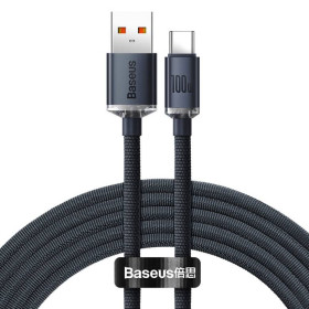 Кабелі Кабели ^/--/^ Кабель Baseus Crystal Shine USB 2.0 to Type-C 100 /--/ W 2 /--/ M Черный (CAJY /--/ 000501) ^_^^^ Кабель Baseus Crystal Shine USB 2.0 to Type-C 100 /--/ W 2 /--/ M Чорний (CAJY /--/ 000501) - фото фото фото