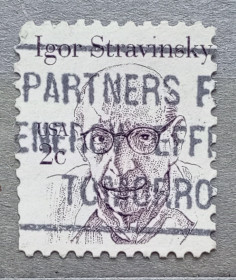 Північна Америка Северная Америка ^/--/^ США 1980 г - Игорь Стравинский, гаш ^_^^^ США 1980 — Ігор Стравінський, гаш - фото фото фото