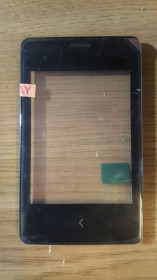Сенсорні екрани і Дисплеї Сенсорные экраны и Дисплеи ^/--/^ Сенсор Nokia 502 Asha черный с рамкой ^_^^^ Сенсор Nokia 502 Asha чорний з рамкою - фото фото фото