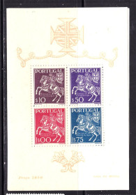 Португалія Португалия ^/--/^ Португалия  1944 г MNH - блок - ^_^^^ Португалія 1944 MNH - блок - фото фото фото