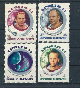 Інше Другое ^/--/^ Мальдивы Космос Аполло-14 1971 ^_^^^ Мальдіви Космос Аполло-14 1971 - фото фото фото