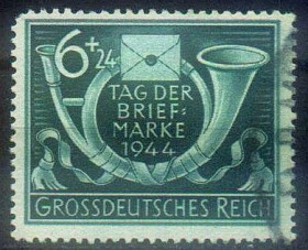 Третій Рейх (-) Третий Рейх (-) ^/--/^ 1944 - Рейх - День марки Mi.904   _гаш ^_^^^ 1944 — Рейх — День марки Mi.904 - фото фото фото