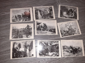 СРСР СССР ^/--/^ Открытка 9 шт Петр первый Толтой    СССР  1978 /--/ г. Шмарнов ^_^^^ Листівка 9 шт Петро перший Толтой СРСР 1978 /--/ р. Шмарнов - фото фото фото