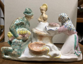 Статуетки, Скульптури, Фігурки, Фарфор Статуэтки, Скульптуры, Фигурки, Фарфор ^/--/^ Австрія. Gmundner Keramik  (Гмундер керамік) Ардеко. Дари ^_^^^ Австрия. Gmundner Keramik (Гмундер керамик) Ардеко. Дары - фото фото фото