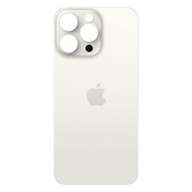 Корпуса на iPhone Корпуса на iPhone ^/--/^ Кришка задня iPhone 15 Pro Max White  (великий виріз під камеру) ^_^^^ Крышка задняя iPhone 15 Pro Max White (большой вырез под камеру) - фото фото фото
