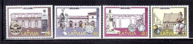 Балтійські країни Балтийские страны ^/--/^ Латвия  1998 г MNH - архитектура ^_^^^ Латвія 1998 MNH - архітектура - фото фото фото